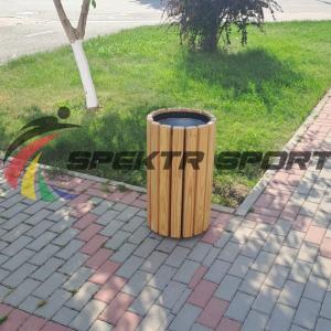 Купить Урна цилиндрическая в деревянной обрешетке лиственница в Зуевке 